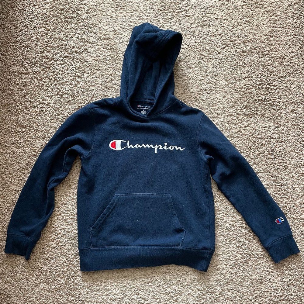 Blue Champion Hoodie Youth (M)